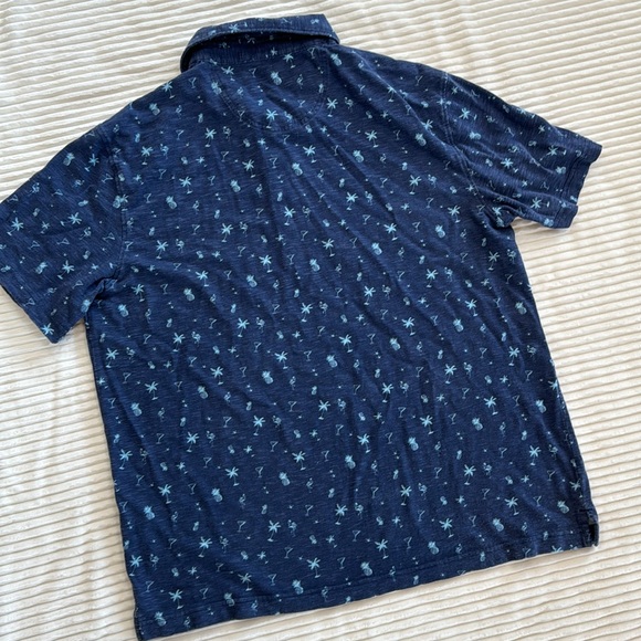 Izod Saltwater Relaxed Classics Polo Golf Shirt Palm Tree Martini Pineapple Prin - Picture 9 of 9